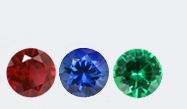 Gemstone guide. Ruby, sapphire, emerald.