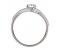 Deco curved round brilliant cut diamond halo ring