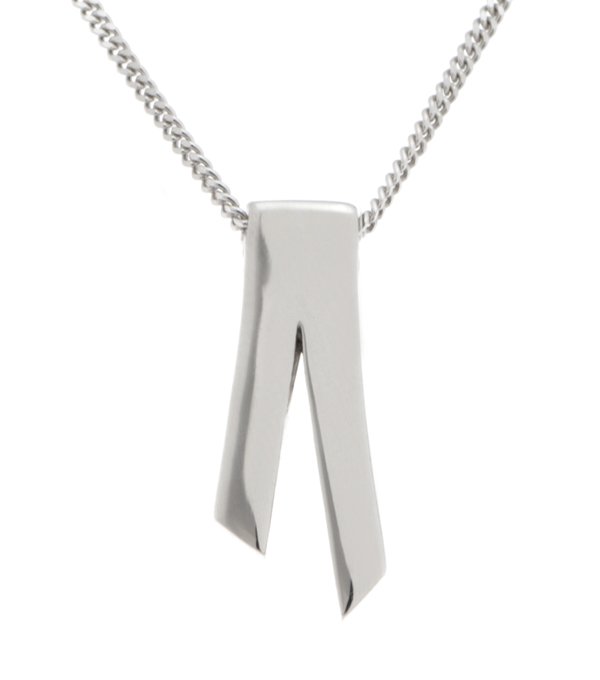 Denton modernist wishbone shaped plain pendant
