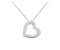 Angled heart shape plain pendant