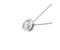 Classic floating round brilliant cut diamond solitaire pendant
