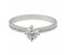 Classic twist style round brilliant cut diamond set band engagement ring