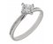 Classic twist style princess cut diamond set band engagement ring