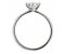 Classic twist style princess cut diamond set band engagement ring