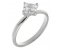 Classic twist style asscher cut diamond solitaire engagement ring