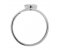 Avery modernist pear shape diamond solitaire crossover ring