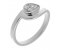 Avery modernist pear shape diamond solitaire crossover ring