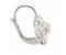 Classic daisy cluster style round brilliant cut diamond drop earrings