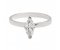 Classic twist style marquise cut diamond solitaire engagement ring