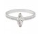 Classic twist style marquise cut diamond set band engagement ring