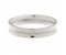 Concave shape wedding band with a round brilliant cut diamond