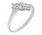 Athena round brilliant cut diamond modern crossover ring