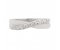 Classic grain set round diamond crossover half eternity ring