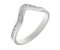 Deep wishbone shaped round brilliant cut diamond channel set ring