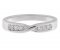 Cleo grain set round brilliant cut diamond crossover eternity ring