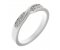 Cleo grain set round brilliant cut diamond crossover eternity ring