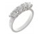 Valentine round brilliant cut diamond five stone eternity ring