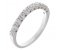 Tiffany style round brilliant cut diamond eternity ring