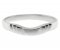 Art deco step plain crescent shaped ring