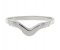 Art deco step wishbone shaped ring