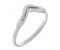 Art deco step wishbone shaped ring