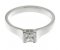 Ivana modern princess cut diamond solitaire engagement ring