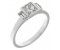 Savoy art deco princess and baguette cut diamond engagement ring