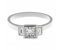 Savoy art deco princess and baguette cut diamond engagement ring