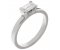Tera modern emerald cut diamond solitaire engagement ring