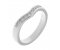 Wishbone shaped channel set diamond eternity ring