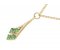 Alisia round emerald cluster drop pendant
