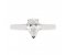 Classic pear shape diamond solitaire engagement ring