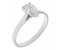 Classic pear shape diamond solitaire engagement ring