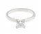 Rio princess cut diamond solitaire engagement ring angle view