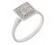 Zara round brilliant cut diamond square cluster ring main view