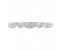 Essi fancy shaped round brilliant cut diamond half eternity ring top view