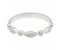 Essi fancy shaped round brilliant cut diamond half eternity ring angle view