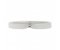Bow shaped plain wedding band top view