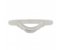 Art deco step plain curved shaped ring top view