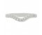 Deep curved shaped grain set round brilliant cut diamond ring top view