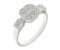 Millie Art Deco style round diamond cluster ring main view