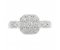 Millie Art Deco style round diamond cluster ring top view