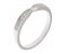 Bow shaped round diamond wedding ring main image