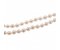 Oval shapedcultured river pearl double row necklace side view