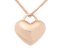 Large plain heart shape pendant red