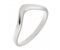 Modern wishbone curved shaped wedding band main image