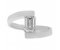 Troy modern emerald cut diamond crossover ring top view