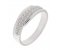 Clinton double row crossover diamond eternity ring