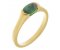 Maya modern oval shape emerald solitaire ring main image