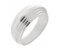 Art deco style stepped designer wedding ring large